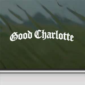  Good Charlotte White Sticker Punk Band Laptop Vinyl Window 