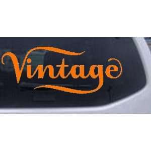 Orange 40in X 16.0in    Vintage Store Sign Decal Business Car Window 