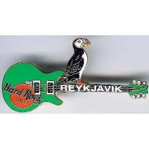  Hard Rock Cafe Pin # 7756 Reykjavik Green Guitar with 