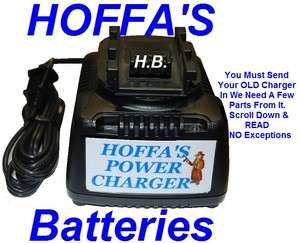 Replacement Chargers for Delta 18 volt Batteries  