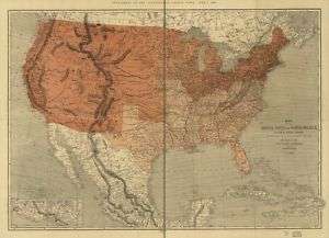 1861 Map United States of North America, Canada  