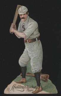 1890 Spalding Baseball Die Cut Advertising Figure  