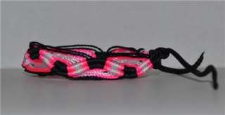 New handmade black pink & white friendship bracelets bracelet  