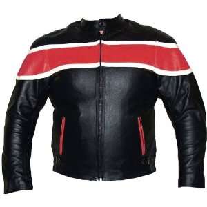  NEW MENS MOTORCYCLE BIKER LEATHER ARMOR JACKET RED 40 