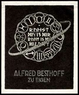 Lot of 7 Exlibris by German Artist A.M. SCHWINDT 1920  