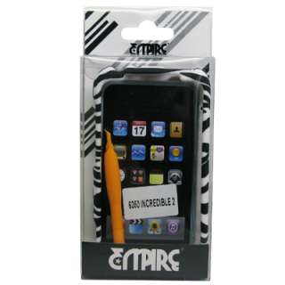 for HTC Droid Incredible 2 Zebra Hard Case Snap On Cover 886571001413 