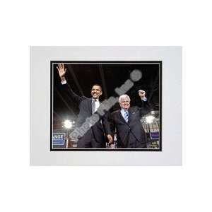  U.S. Senator Edward Kennedy & Senator Barack Obama at a 