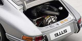 1967 Porsche 911 S Silver 1:18 AutoArt Diecast Model  