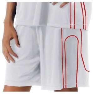  Womens Moisture Management Game Muscle Shorts WHITE 