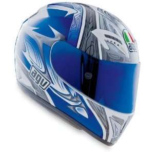  AGV T2 Shade Multi Full Face Motorcycle Helmets White/Blue 
