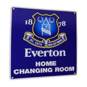  Everton FC. Home Changing Room Metal Sign Sports 