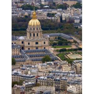 View of Hotel des Invalides from Eiffel Tower, Paris, France Premium 