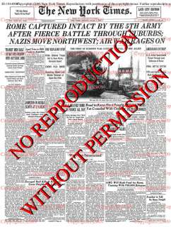 New York Times June 5 1944 WW11 Old Historic Birthday Newspaper World 