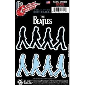   Waves Beatles Guitar Tattoo Sticker, Abbey Road: Musical Instruments