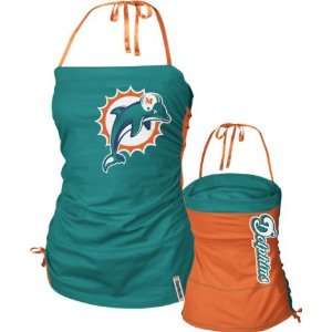  Miami Dolphins Womens Reebok Her Cheer Top Shirt: Sports 