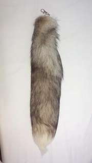 40cm/16 inches super huge YELLOW wolf fox tail Handbag Accessories 