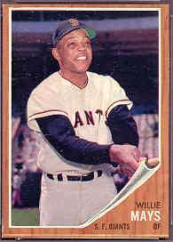 1962 TOPPS #300 WILLIE MAYS GIANTS EX MT/NR MT  