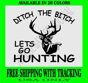 DEER HUNTING DECAL Elk,Bull,Doe,Redneck Bow Hunting 211  