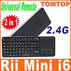 4GHz Rii Mini i6 2.4G Wireless Keyboard IR Universal Remote Control 