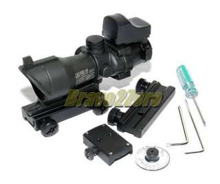   DOC Style 4x32 .223 BDC Crosshair Scope + Mini Reflex Dot Sight  