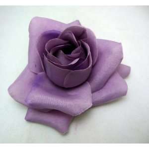  Lilac Purple Rose Hair Flower Clip Beauty