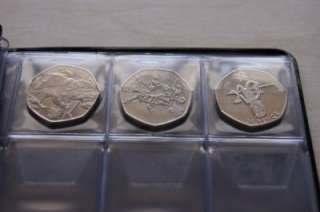 LONDON 2012 OLYMPIC 50P SPORT COINS COLLECTION ALBUM  