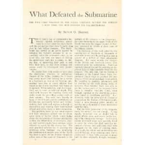  1919 Allied Campaign to Defeat Submarines World War I Mine 