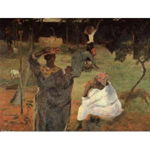FRAMED oil paintings   Paul Gauguin   24 x 18 inches   Mango Pickers 