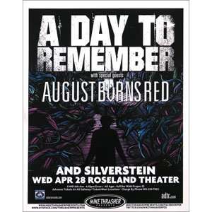 Day To Remember   Posters   Limited Concert Promo 