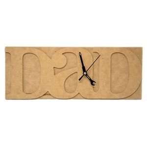  Beyond The Page MDF DAD Word Clock: Home & Kitchen