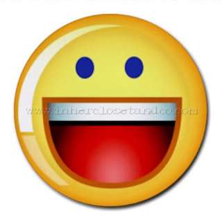 Mac Pc Yahoo Messenger Yellow Smile Logo Round Mousepad  