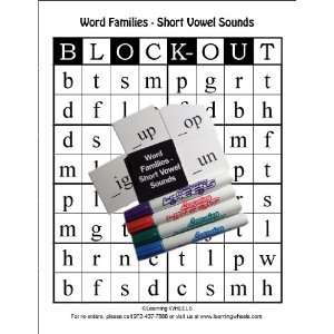  Block Out Word Families   Short Vowel Sounds (Grades K 2 