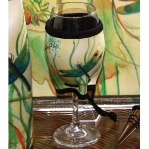  Dragonfly Wine Glass Woozie Set