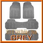 NISSAN QUEST ALL WEATHER SEMI CUSTOM GRAY RUBBER FLOOR MATS / 4 