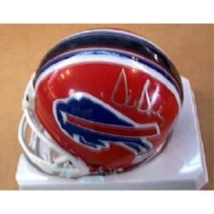  Drew Bledsoe Autographed Mini Helmet: Sports & Outdoors