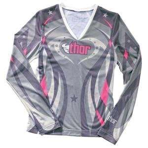   : Thor Motocross Womens Gloss Long Pajamas   Large/Pink: Automotive