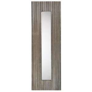  Textured Bright Silver Leaf Finish Accent 50 High Mirror 