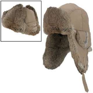    Yukon Tracks Alaskan Style Hat   Tan w/ Brown Fur: Clothing