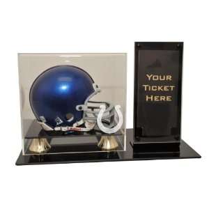  Indianapolis Colts Mini Helmet and Ticket Display 