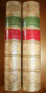 1865~Life Joshua Reynolds~Leslie Taylor~Bindings~2 Vols  