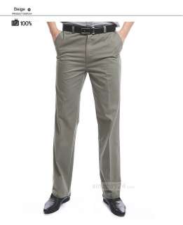 P21014 News Men Stylish Casual Formal Straight Pant Business Trousers 