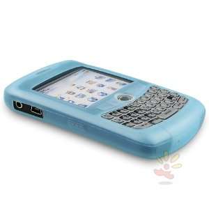  For Blackberry 8300 Skin Case , light Blue: Cell Phones 