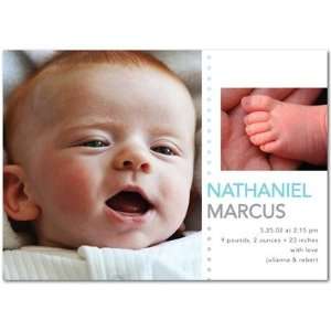  Boy Birth Announcements   Dotted Encounter: Teal By Hello 