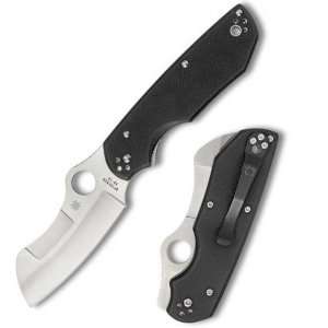 Spyderco Jason Breeden Rescue Black G 10 PlainEdge Knife  