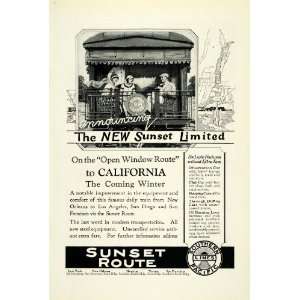  1924 Ad Southern Pacific Railway Sunset Route California 