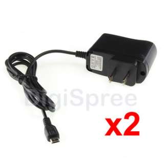 2x Micro USB Wall Charger For LG Dare Rumor2 Env3 Wine  