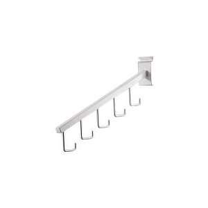  White 5 J Hook Waterfall Square Tube For Grid Displays 