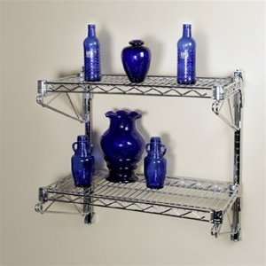   Wire Shelving Wall Mount Kit with two shelves: Home & Kitchen