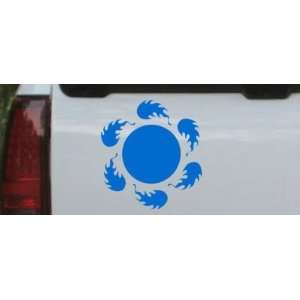   Flaming Balls Tribal Car Window Wall Laptop Decal Sticker: Automotive