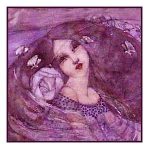 Butterfly Girl Detail Frances MacDonald McNair Counted Cross Stitch 